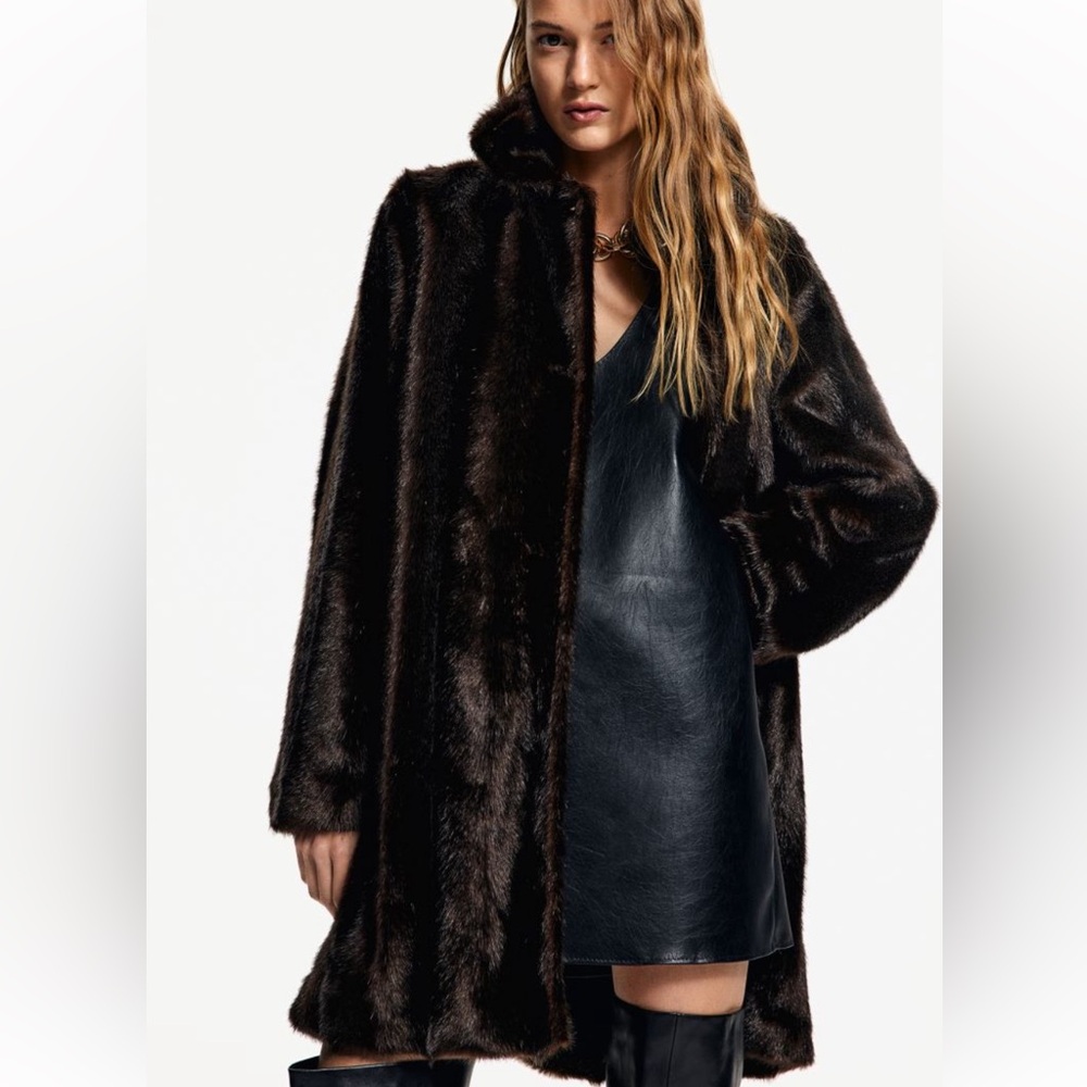 H&M Faux Fur Coat